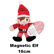 Christmas Elf Plush Magnet, 16cm